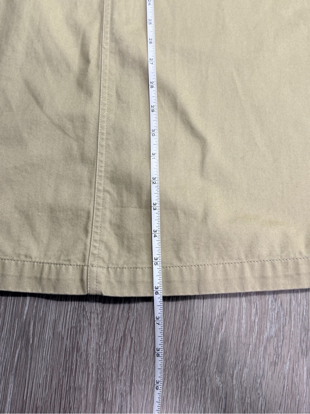 White Stag Womens Khaki Flat Front Maxi Skirt Size 16 - Picture 9 of 9